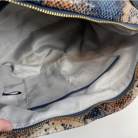 Aimee Kestenberg Snakeskin Bag EUC - Picture 3 of 4